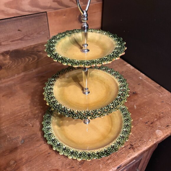 California Pottery 3 Tier Server - Picture 2 of 4